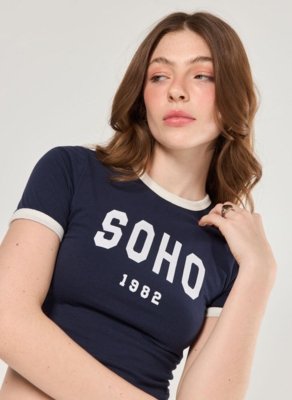 Mini Tee Marinho Soho