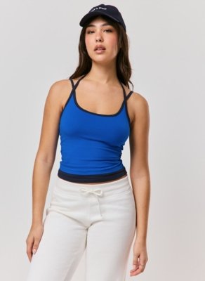 Regata Azul Alcinha Dupla