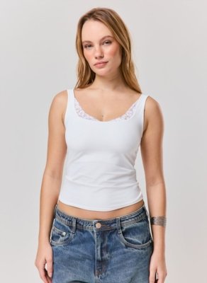 Regata Com Detalhe Em Renda