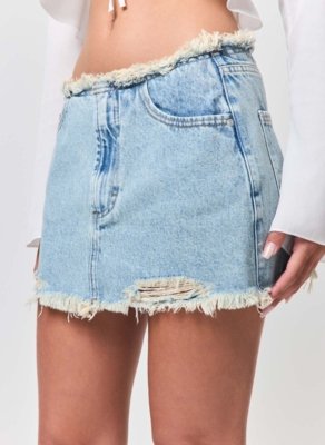 Saia Jeans Destroyed