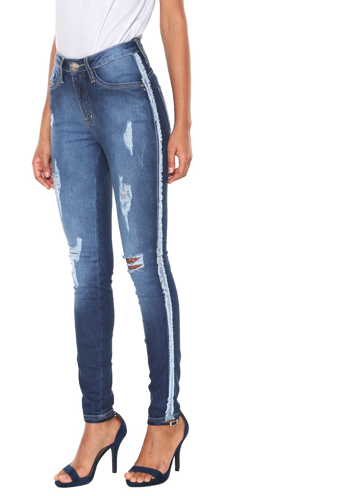 jaqueta jeans com estampa