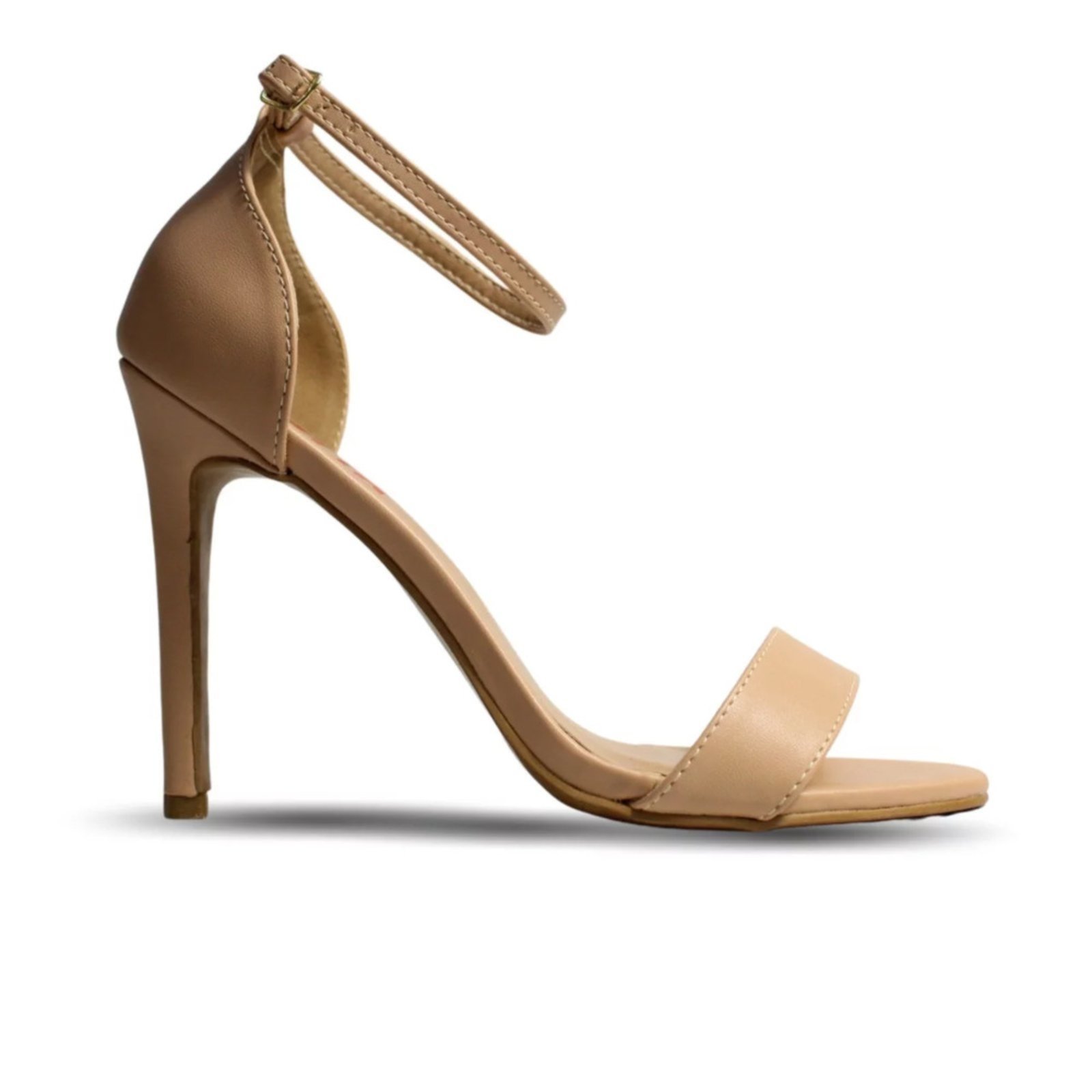 Sandália DAFITI SHOES Salto Fino Nude - Compre Agora