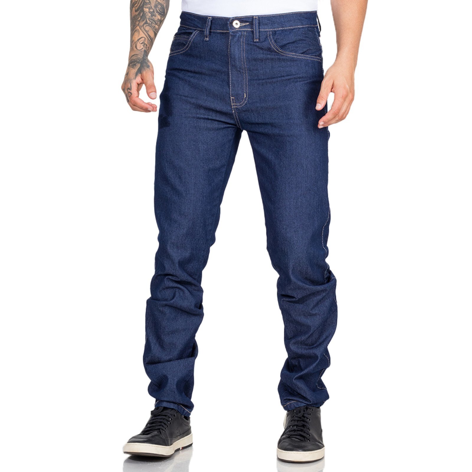 Calça Jeans Masculina Básica Tradicional Com Elastano Jeans Claro