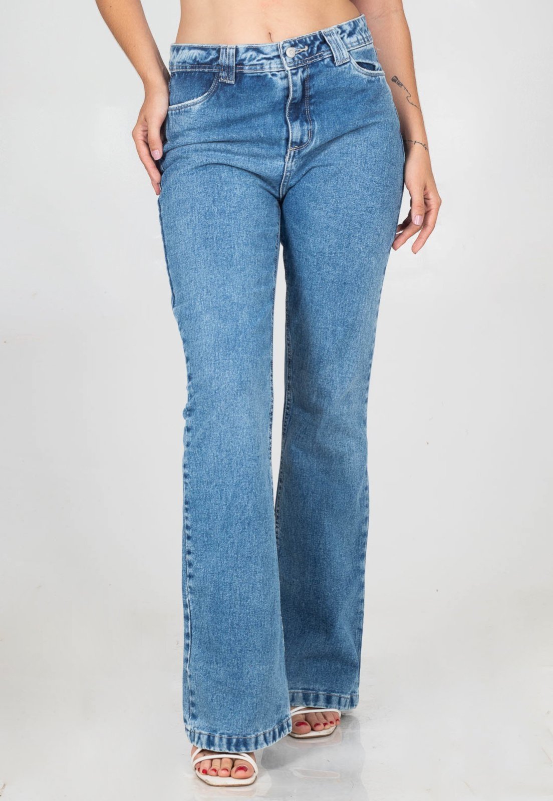 Calça jeans tradicional feminina sales cintura alta