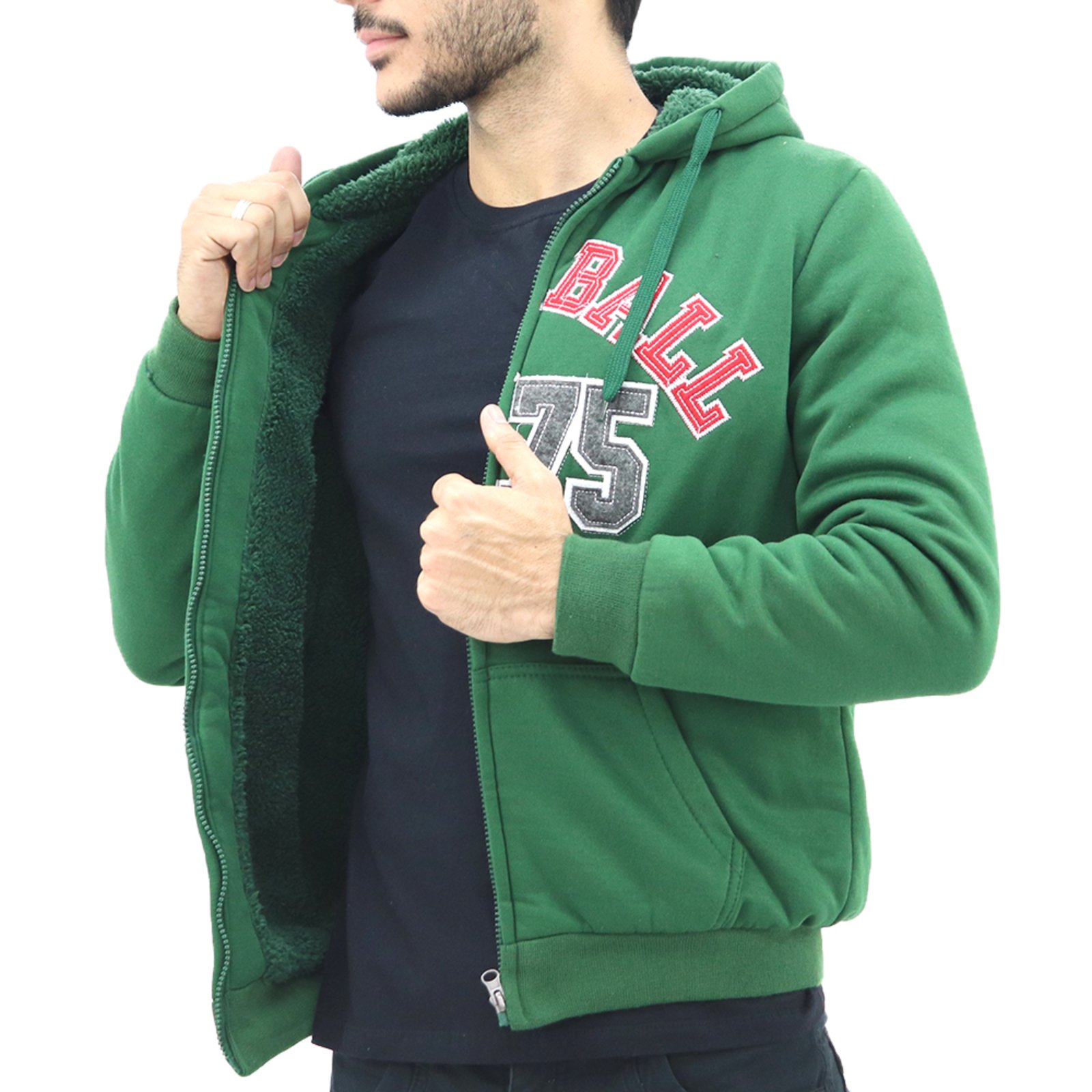 superdry track & field zip moletom com capuz