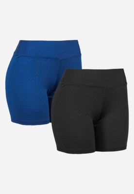 kit 3 shorts curto feminino suplex academia fitness (diversas, P)