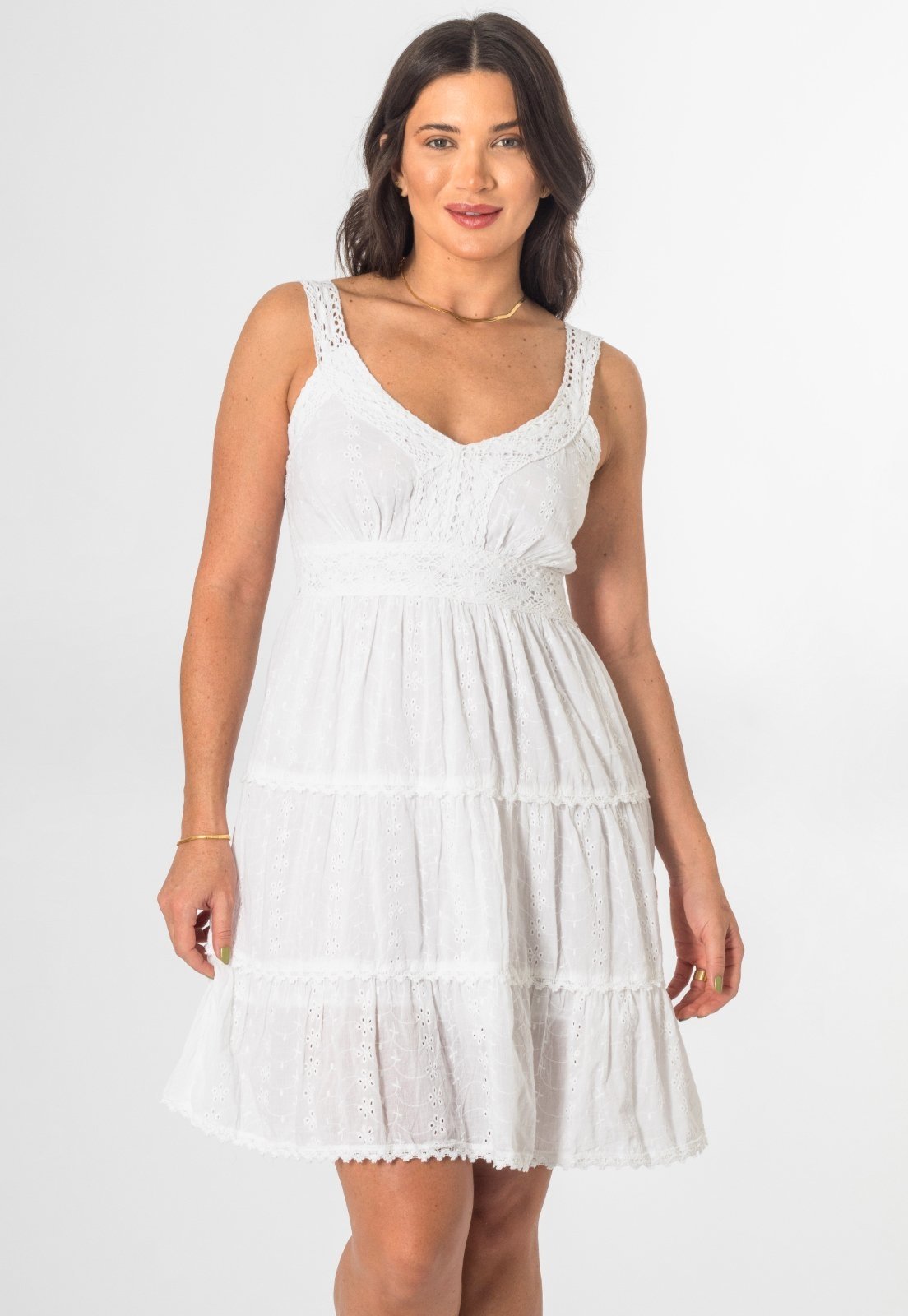 Vestido branco hot sale indiano curto