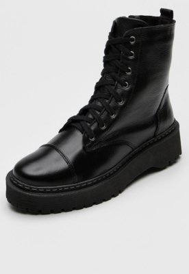 Bota Coturno Zart Tratorada Preto Menor preço em Bota Coturno Zart Tratorada Preto