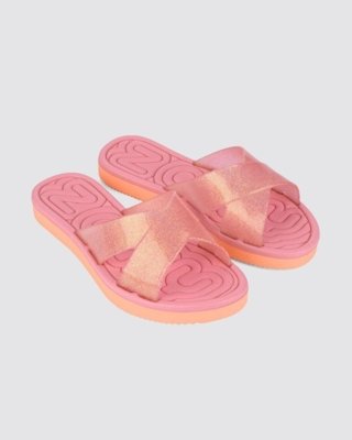 Chinelo Slide Feminino Zaxy Loop Rosa