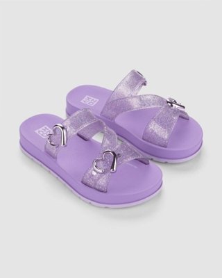 Chinelo Slide Infantil Zaxy Lover Roxo