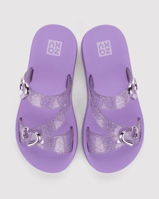 Chinelo Slide Infantil Zaxy Lover Roxo