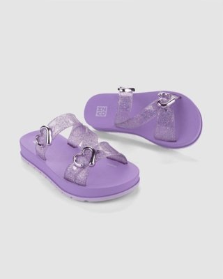 Chinelo Slide Infantil Zaxy Lover Roxo