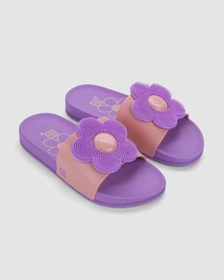 Chinelo Slide Infantil Zaxy Pop Roxo