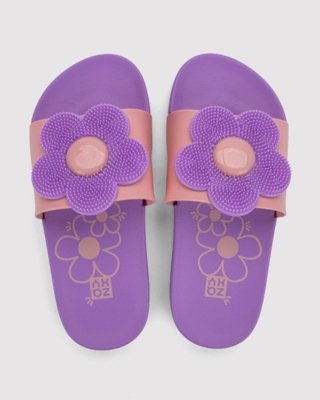 Chinelo Slide Infantil Zaxy Pop Roxo