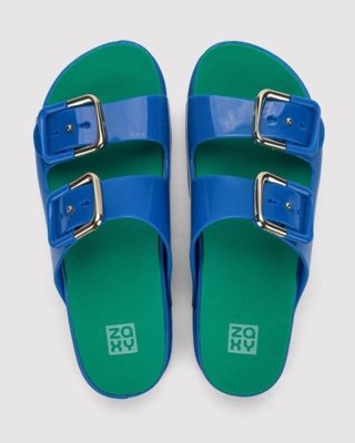 Chinelo Slide Zaxy Partner Soft Azul