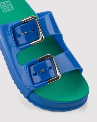 Chinelo Slide Zaxy Partner Soft Azul