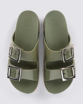 Chinelo Slide Zaxy Partner Verde