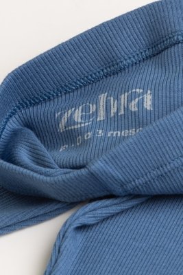 Calça Bebê Legging Ribana Sustentável Azul Royal Zebra&Friends