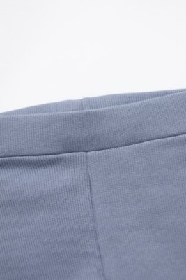 Calça Infantil Legging Canelada Azul Claro Zebra&Friends