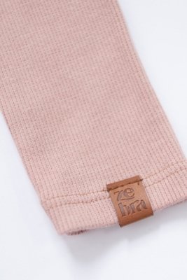 Calça Infantil Legging Canelada Rosa Chá Zebra&Friends
