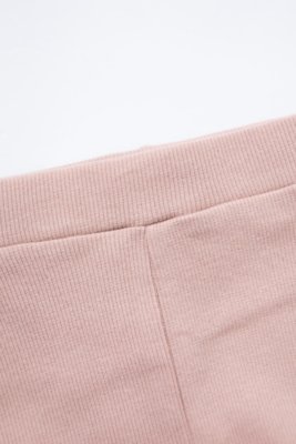 Calça Infantil Legging Canelada Rosa Chá Zebra&Friends