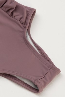 Maiô Infantil Feminino Babado Moda Praia Roxo Suave Zebra&Friends