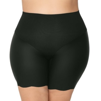 Bermuda Modeladora Plus Size Cós Duplo Corte a Laser Invisible Preto