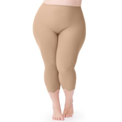 Calça Capri Invisible Laser Plus Bege