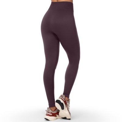 Calça Legging Fitness Jacquard Cós Alto Roxo