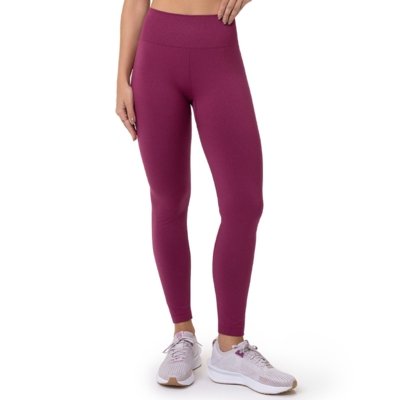 Calça Legging Fitness com Detalhe Anatômico Marsala