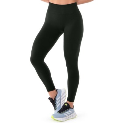 Calça Legging Fitness com Detalhe Anatômico Preta