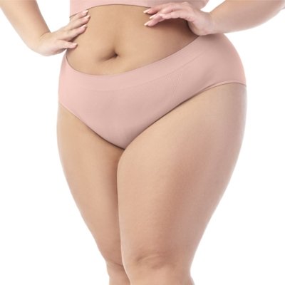 Calcinha Alta Clássica sem Costura Blush Zee Rucci