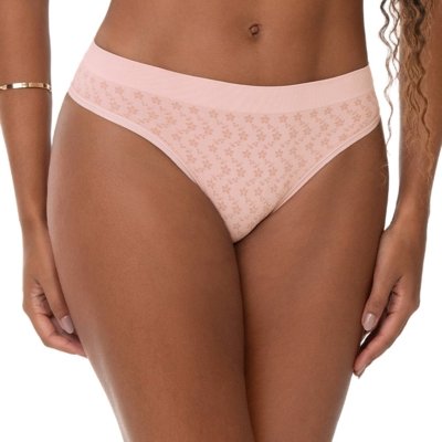 Calcinha Biquini Anatômica Jacquard Little Flowers Macio Rosa