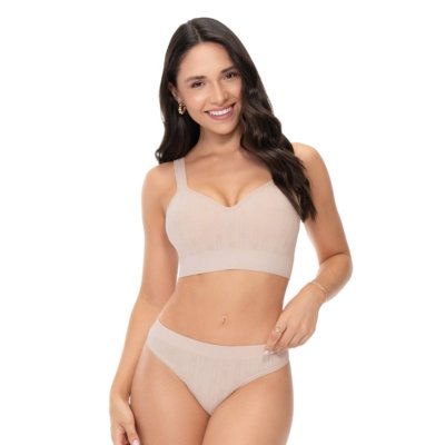 Calcinha Biquini Anatômico Jacquard Macio Rosa