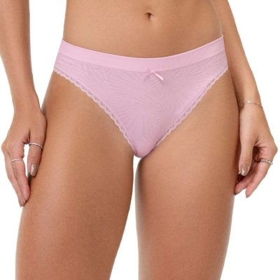 Calcinha Biquíni Jacquard sem Costura Rosa Balé Zee Rucci