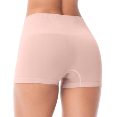 Calcinha Boxer Cós Alto sem Costura Blush