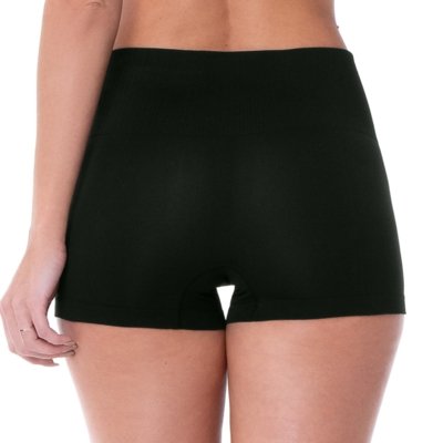 Calcinha Boxer Cós Alto sem Costura Preto