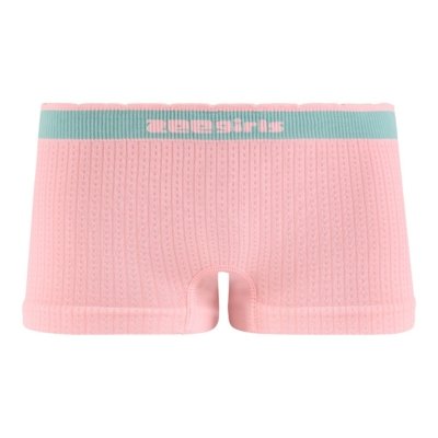 Calcinha Boxer Infantil sem Costura Cós Bicolor Rosa