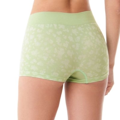 Calcinha Boxer Jacquard Sem Costura Verde Primavera