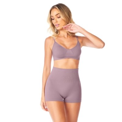 Calcinha Boxer Modeladora Alta Sem Costura Nude