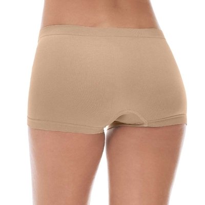 Calcinha Boxer sem Costura Bege