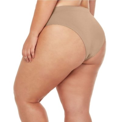 Calcinha Comfort Plus sem Costura Bege Zee Rucci
