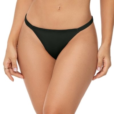 Calcinha String Fio Duplo Tiras Finas Forro Algodão Preto