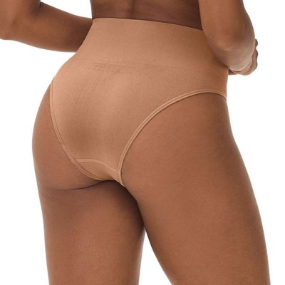 Calcinha Tanga Cós Alto sem Costura Amêndoa Zee Rucci