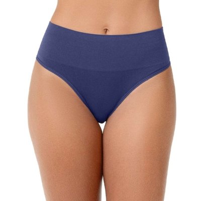 Calcinha Tanga Cós Alto sem Costura Mirtilo Zee Rucci