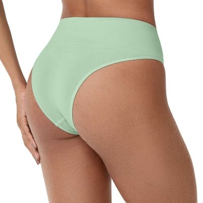 Calcinha Tanga Cós Alto sem Costura Mousse de Limão Zee Rucci