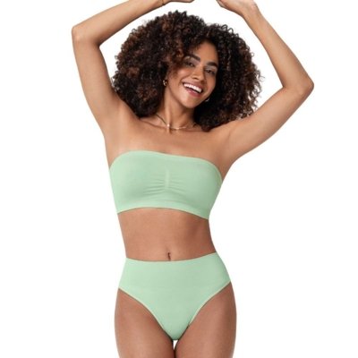 Calcinha Tanga Cós Alto sem Costura Mousse de Limão Zee Rucci