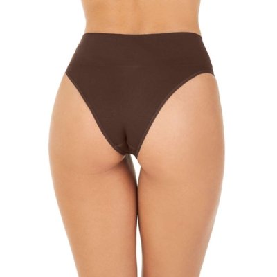 Calcinha Tanga Cós Alto sem Costura Nogueira Zee Rucci