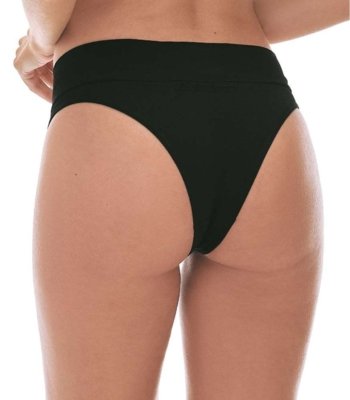 Calcinha Tanga Cós Largo Sem Costura Zee Rucci Preto