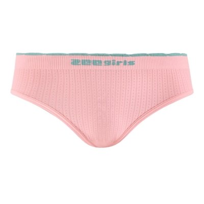 Calcinha Tanga Infantil sem Costura com Relevo Rosa